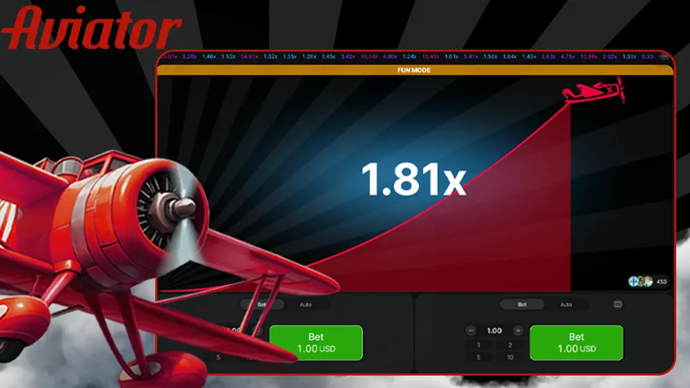 Start betting Aviator game